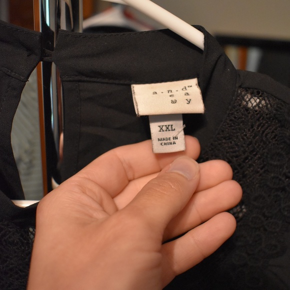 Women's XXL NWOT Black Casual "A New Day" Top - Picture 3 of 3